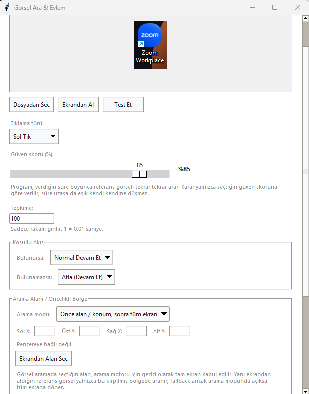MacroClixera gorsel arama bolumu ekran goruntusu